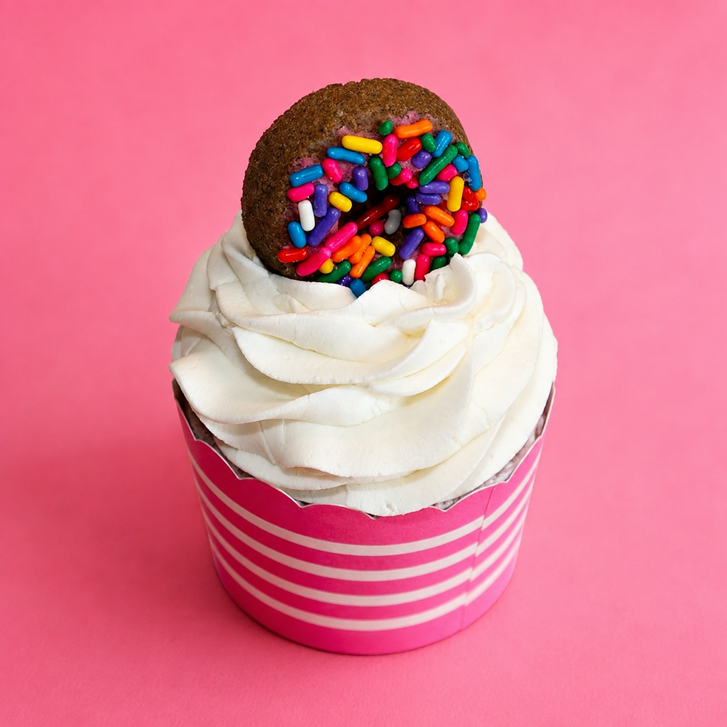 Lavender Vanilla Bubble Cupcake
