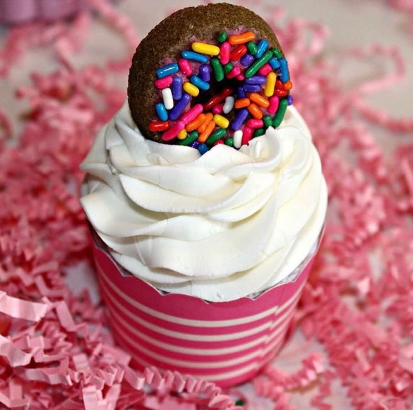 Lavender Vanilla Bubble Cupcake